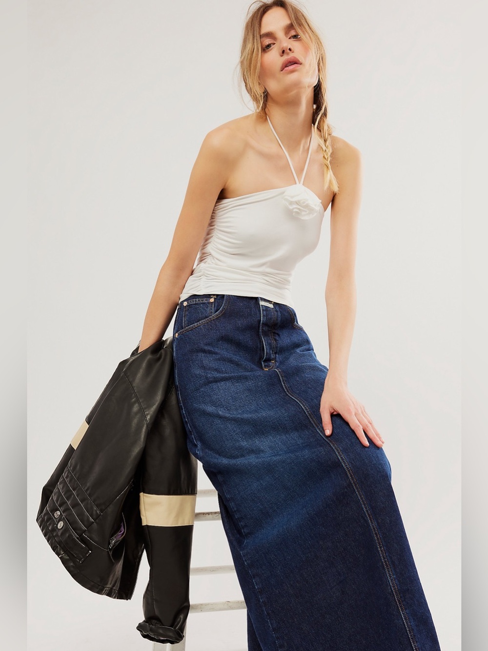 CLOSED Long 5-Pocket Denim Skirt Size 25 IT...Size 2 U.S.